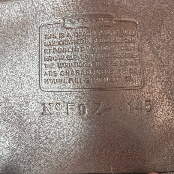 Vintage Old COACH 4145 Soho Bag/Handbag Shoulder Bag Dark Brown Leather Good - Picture 8 of 8